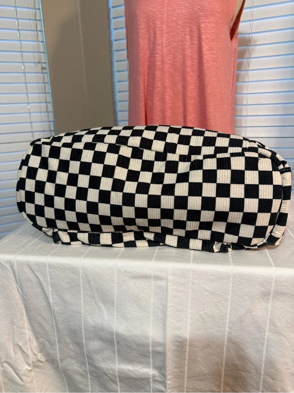 BAGSTELLAR Black & White Checkered Laptop/Shouler Bag